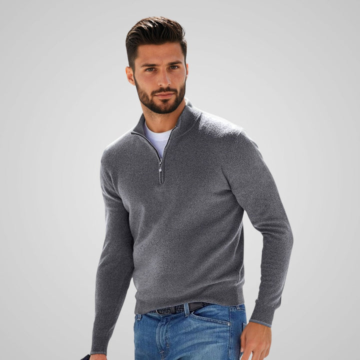 Mizrahi™ Tomer | סוודר רוכסן אלגנטי