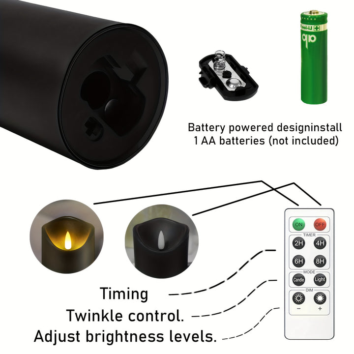 Flame-Free LED Candles - זוהר, זורח, רוחני