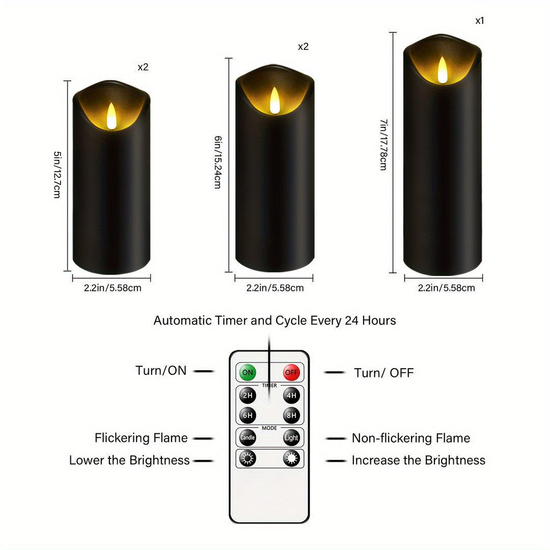 Flame-Free LED Candles - זוהר, זורח, רוחני